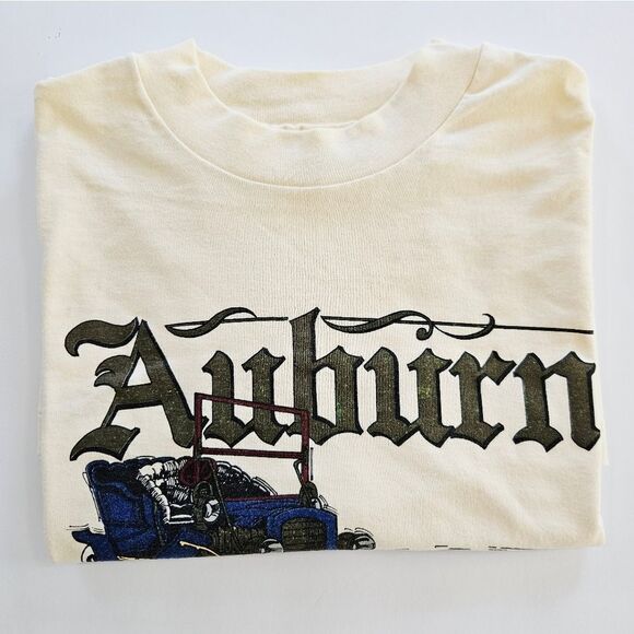 Vintage 1980's Auburn Cord Duesenberg Classic Car Museum Graphic Tee T-Shirt L - Picture 10 of 10